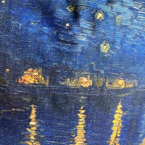 4 - Van Gogh Inspired Decorative Square Throw Pillow Covers 17” x 17” - Picture 12 of 13